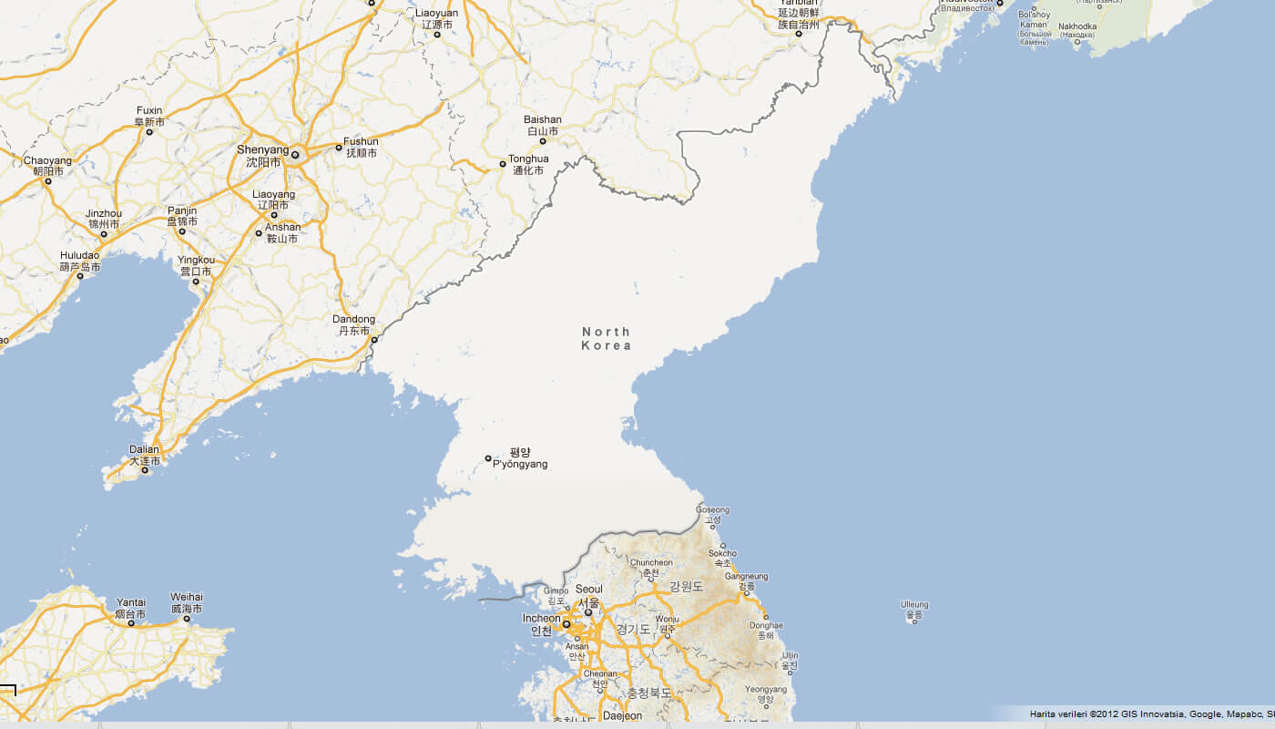 karte von nordkorea